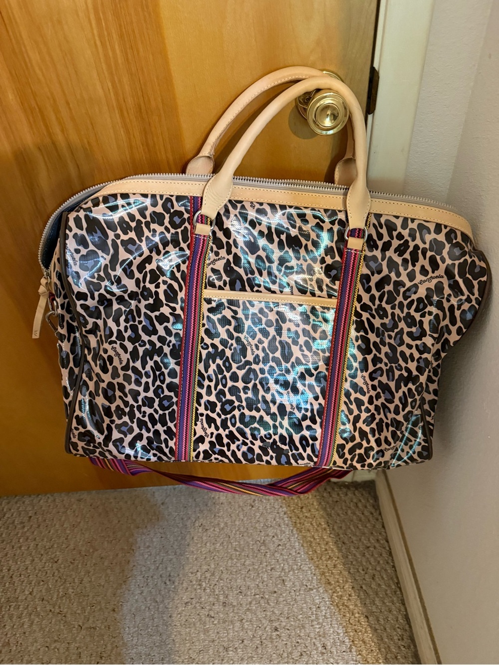 Consuela Blue Jag Jetsetter Travel Bag